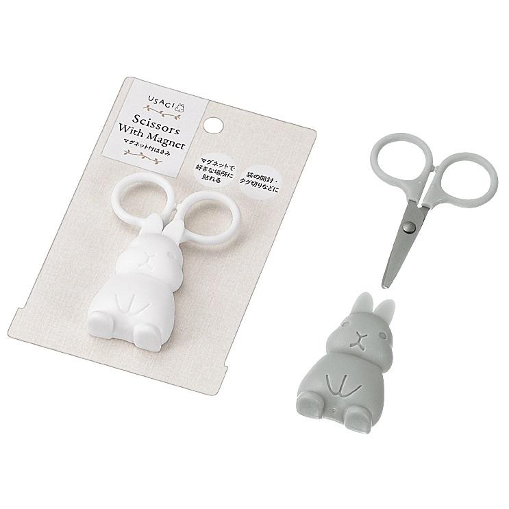 USAGI マグネット付はさみ /ステーショナリー/事務用品/文具/景品/粗品