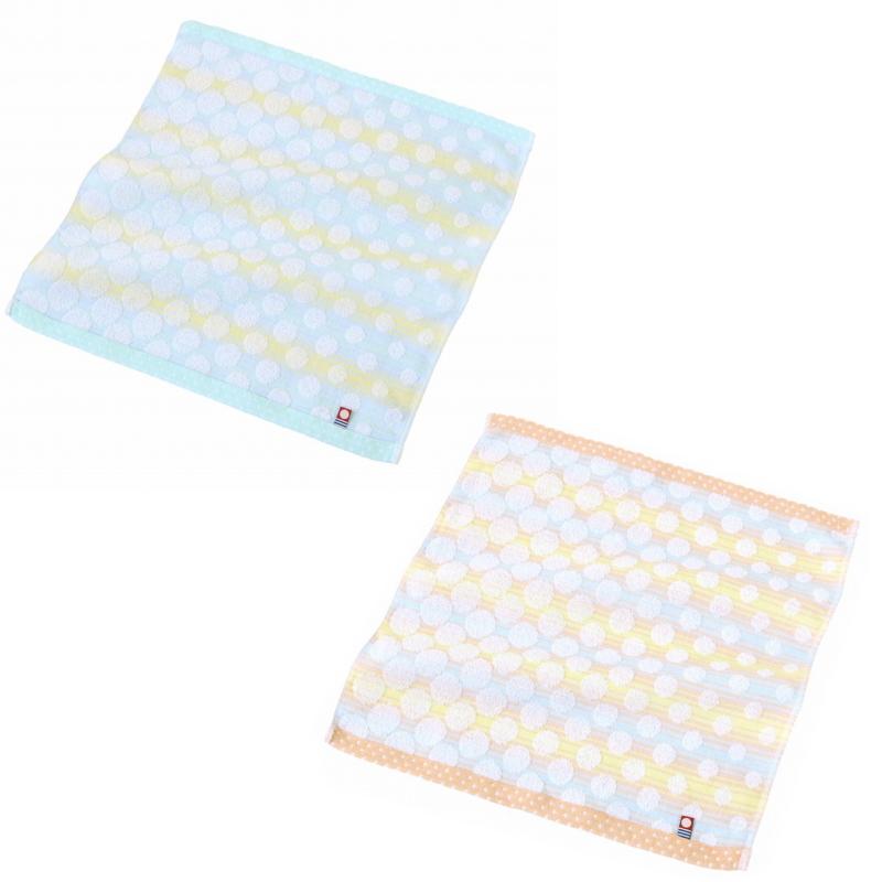 今治 ドットグラデーション ウォッシュタオル　/外出/掃除/感謝/景品/粗品/ノベルティ/販促/プチギフト/プレゼント　★150個以上で送料無料 | 今治タオル
