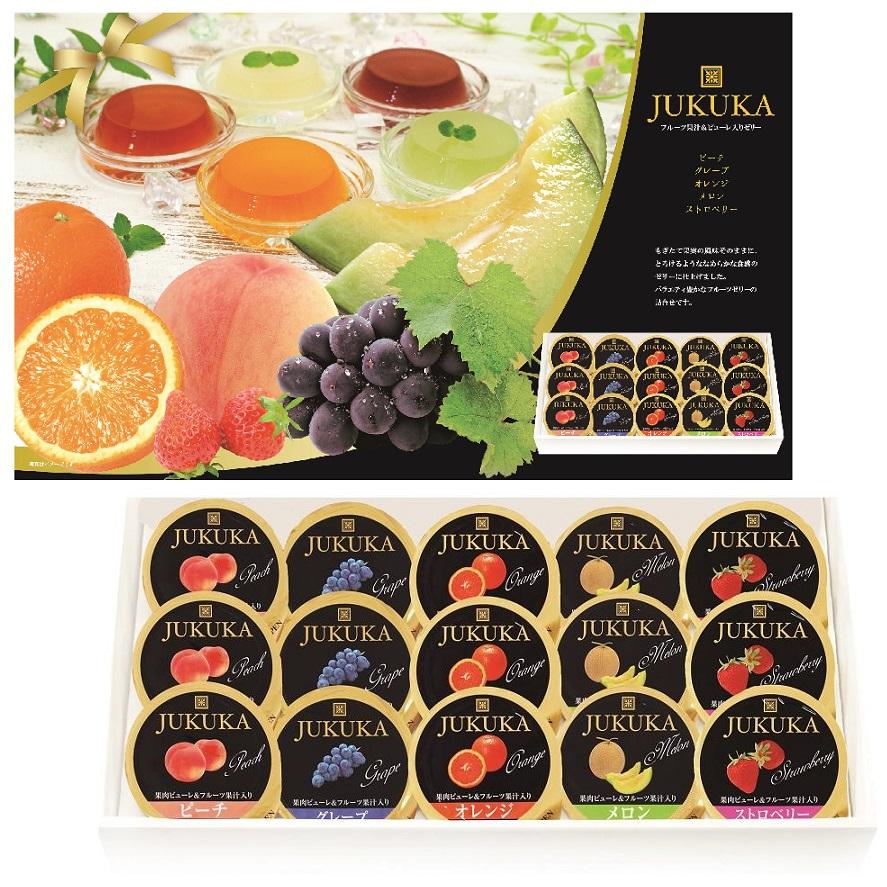 リョー　15枚セット 熟果ゼリーギフト15個 JKR-15 ☆ロット割れ不可 8個単位でご注文願い