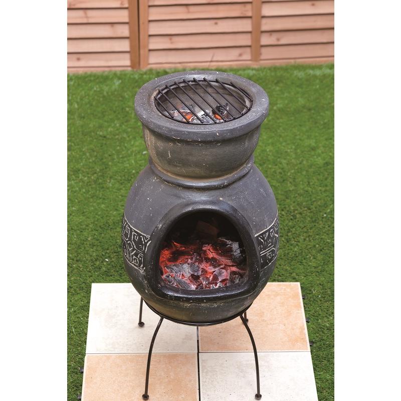 メキシコ製チムニー /アウトドア/キャンプ/ストーブ/暖炉/調理釜
