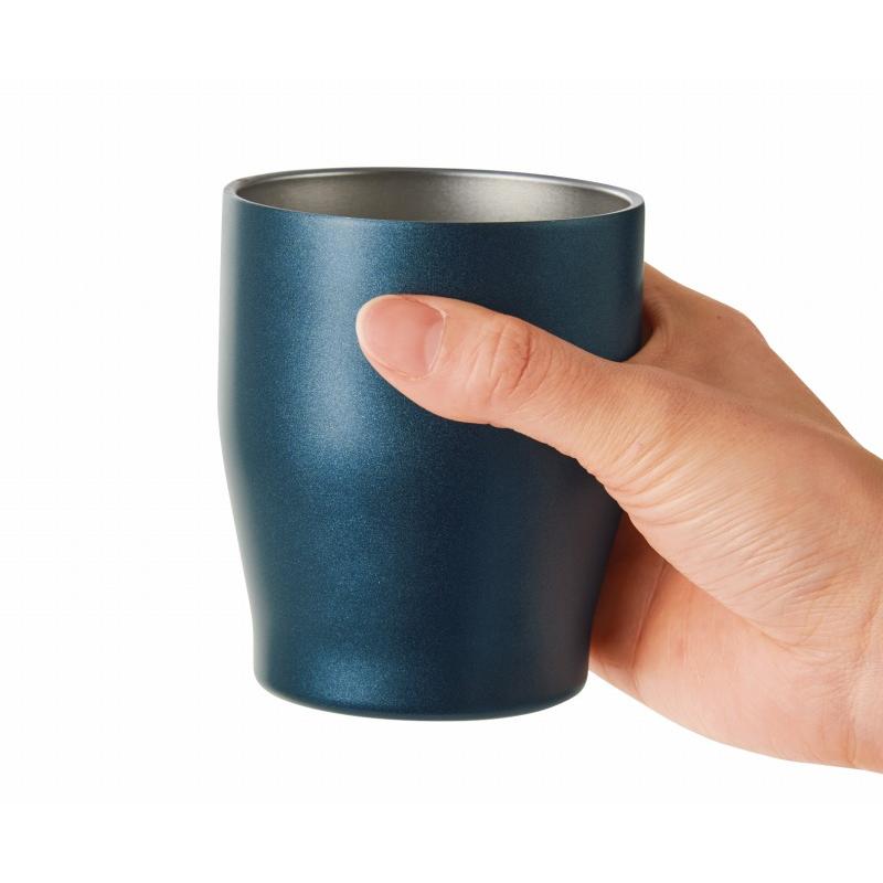 真空ステンレスカラータンブラー350ml ネイビー /カップ/コップ/食事/卓上/タンブラー ★80個セットの画像
