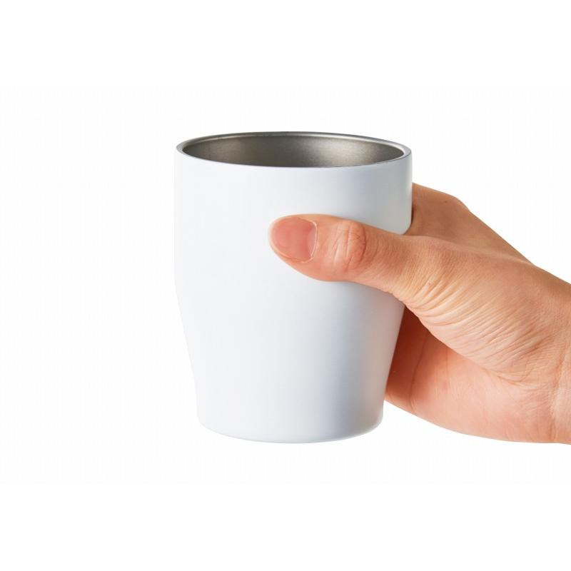 真空ステンレスカラータンブラー350ml ホワイト /カップ/コップ/食事/卓上/タンブラー ★80個セットの画像