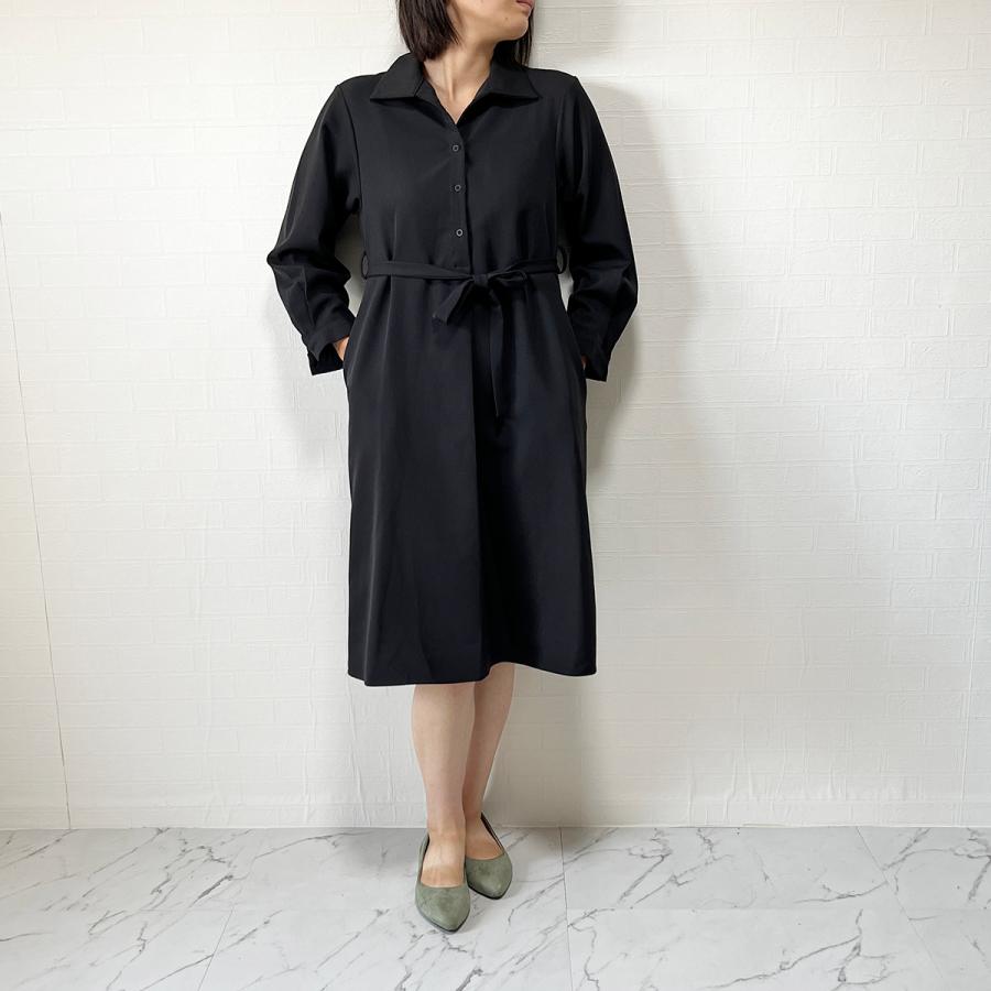 シャツワンピース とろみワンピース おおきめ ゆったり 長袖 きれいめ ロングワンピース 春 夏 秋 P T 0006 001 01 1 P T 通販 Yahoo ショッピング