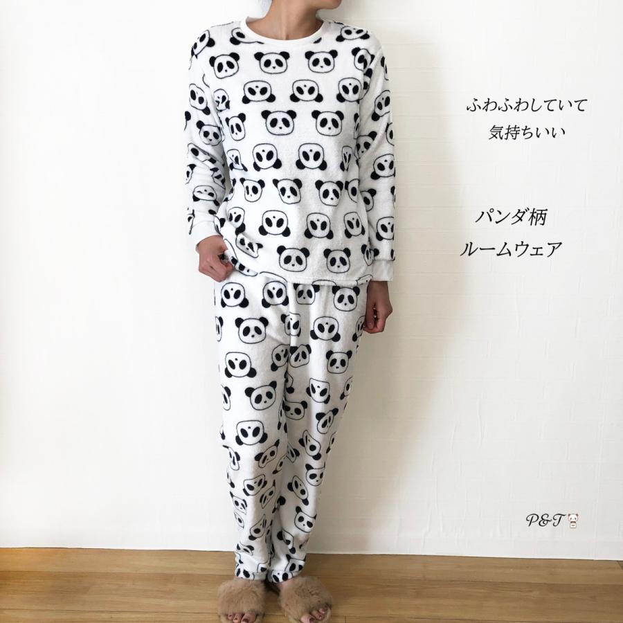 新作 ルームウェアもこもこ上下 パジャマ ふわふわ 可愛いパンダ柄 秋冬 パンダ柄 クリスマスプレゼント ギフト サイズ豊富 大きいサイズ P T 通販 Yahoo ショッピング