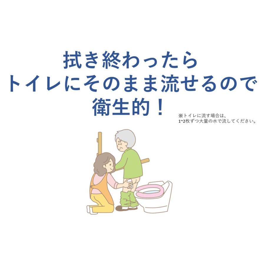ハビナース トイレに流せるおしりふき 大判厚手 40枚入｜dnf-store｜07