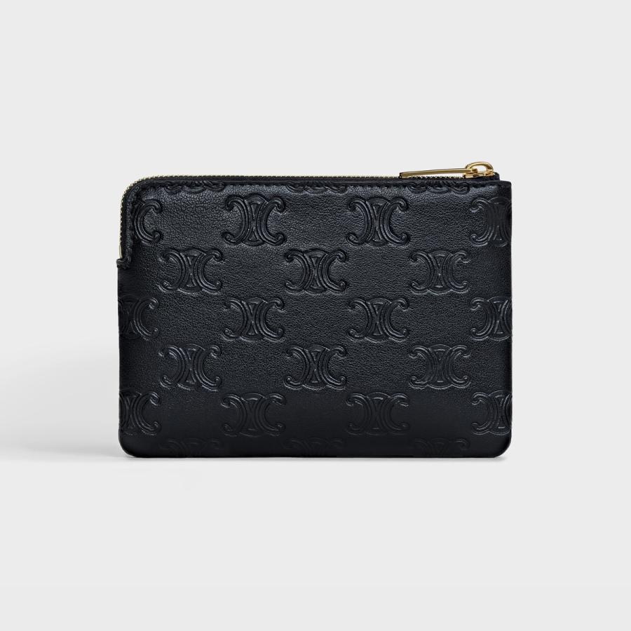 正規品】コインカードポーチ トリオンフ エンボス加工入り | hima.am