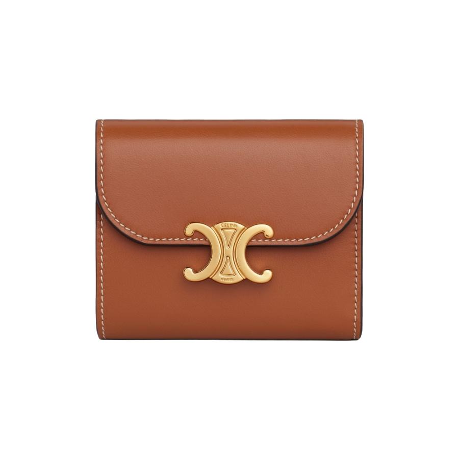 【美品】8/15まで CELINE スモールフラップウォレットトリオンフ すぐ届く！CELINE スモール フラップウォレット トリオンフ (CELINE