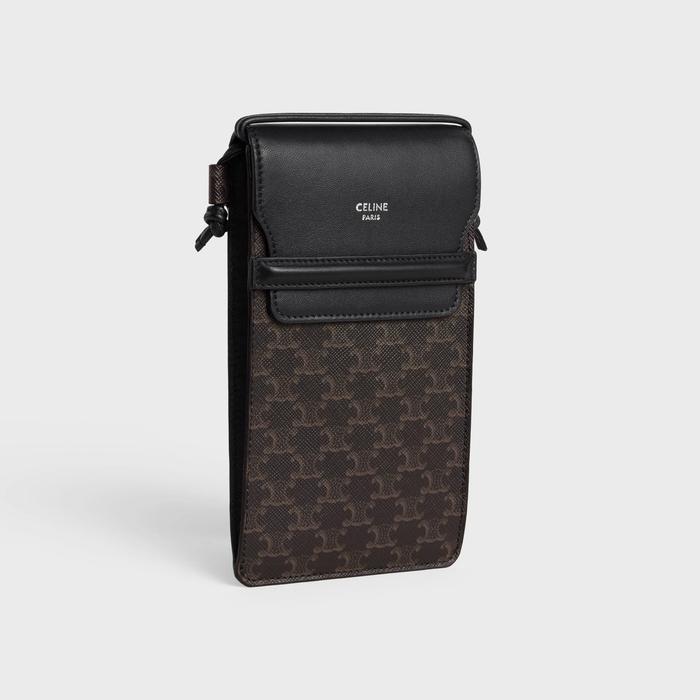 セリーヌ CELINE フラップ付きモバイルポーチ 10G332CQD.38SI 