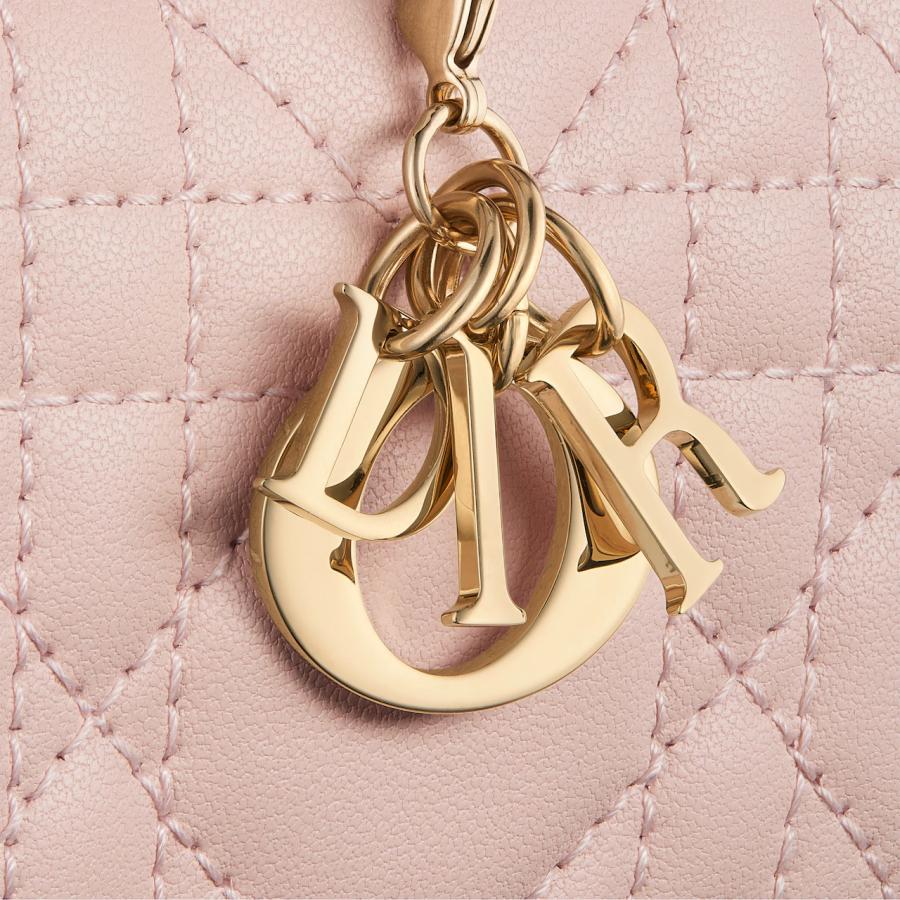 【美品】Lady Dior Lotus クリスチャンディオールミニウォレット Lady Dior Lotus Wallet Cherry Red Patent Cannage Calfskin | DIOR