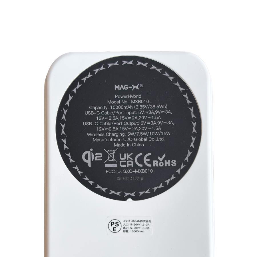 iWALK Power Hybrid Qi2認証 10000mAh モバイルバッテリー 15W
