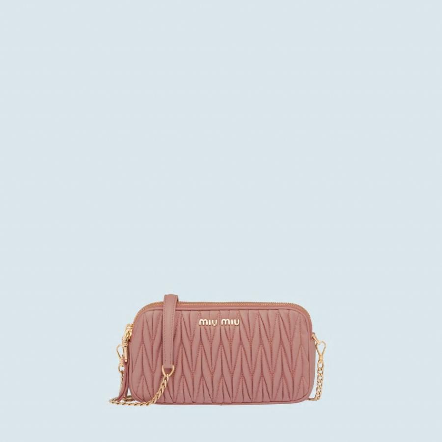 ミュウミュウ Miu Miu マテラッセレザー ミニバッグ 5dh045 N F0615 オーキッドピンク ギフト Primareodonto Com Br
