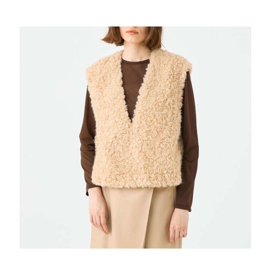 TOMORROWLAND（トゥモローランド） Ballsey ミックスファー Vネック