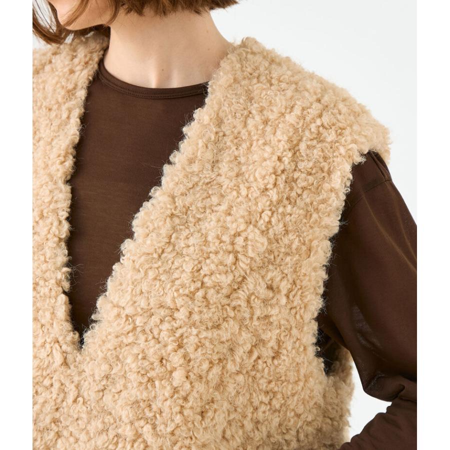 TOMORROWLAND（トゥモローランド） Ballsey ミックスファー Vネック