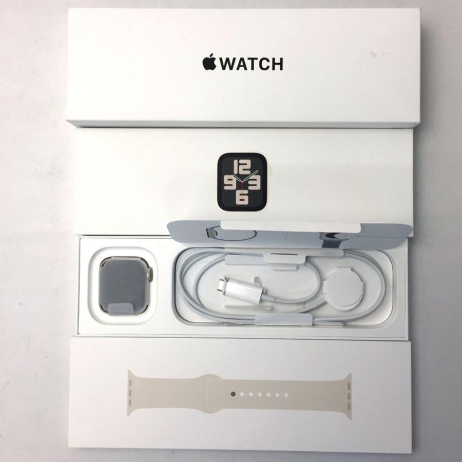中古】 Apple Watch SE 第2世代 GPSモデル 40mm スターライトスポーツ