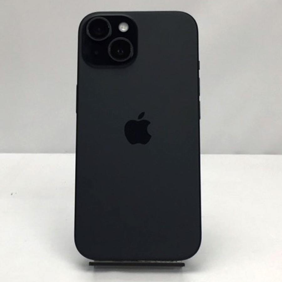 中古】 Apple SIMフリー iPhone 15 128GB ブラック MTMH3J/A (A3089
