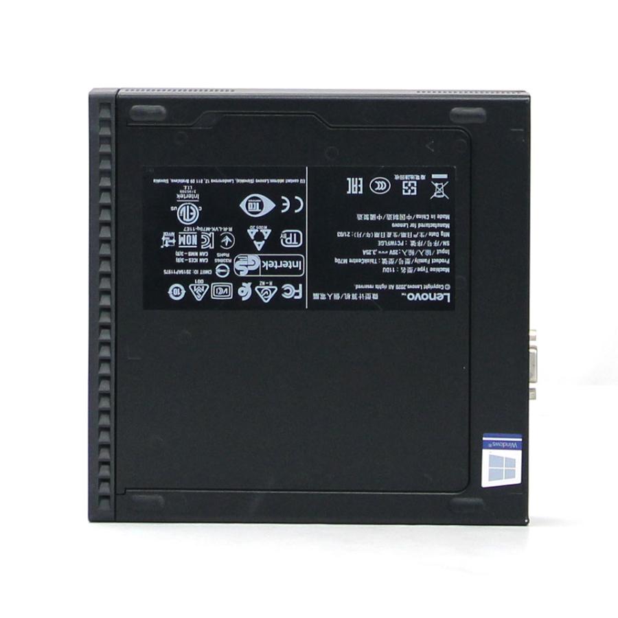 【中古】Lenovo ThinkCentre M70q Tiny デスクトップパソコン /Windows11 Pro /Core i5 10400T /メモリ 16GB /M.2 512GBの画像