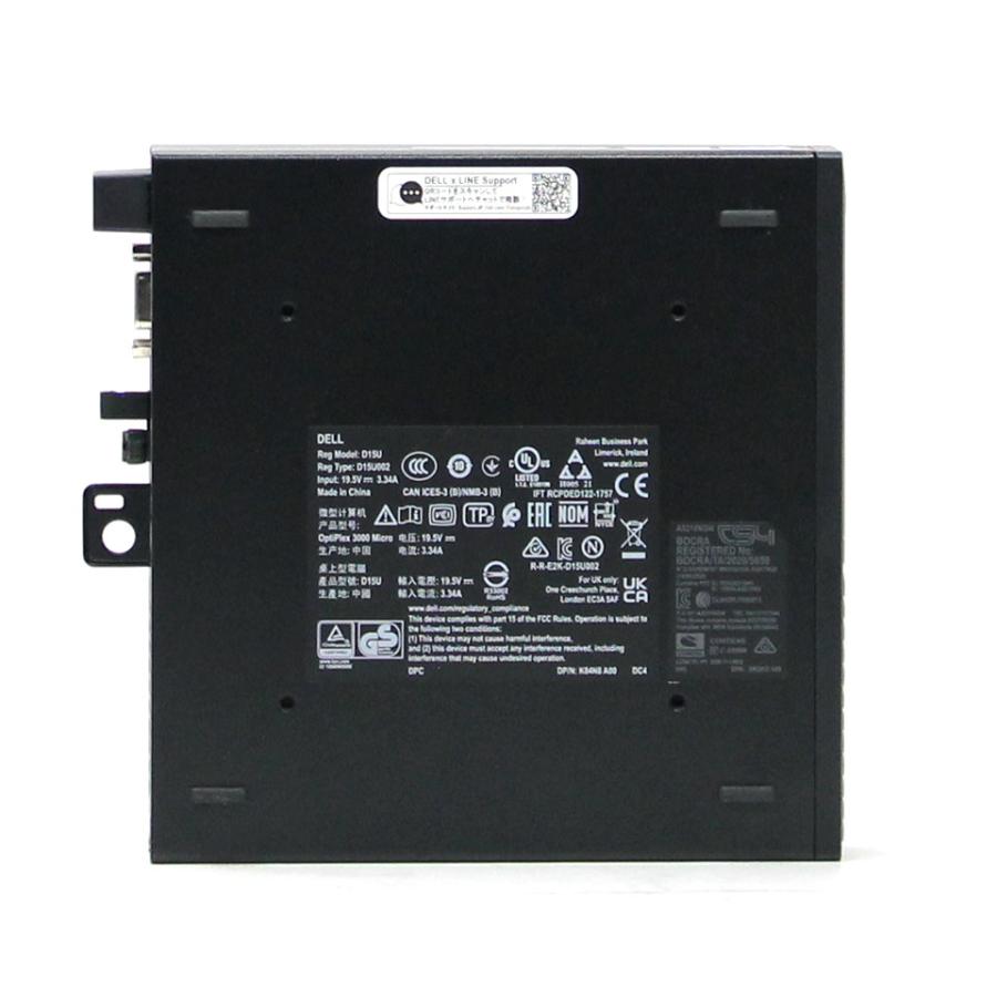 中古】DELL OptiPlex 3000 Micro デスクトップパソコン /Windows11 Pro