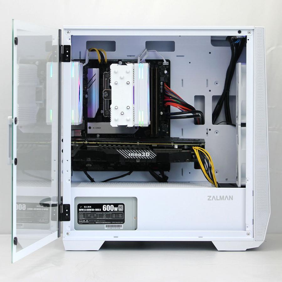 【中古】DO-MUオリジナル 魂のPC 光 ZALMAN Z1 Iceberg White GTX1080 8GB (HBA01042 ...