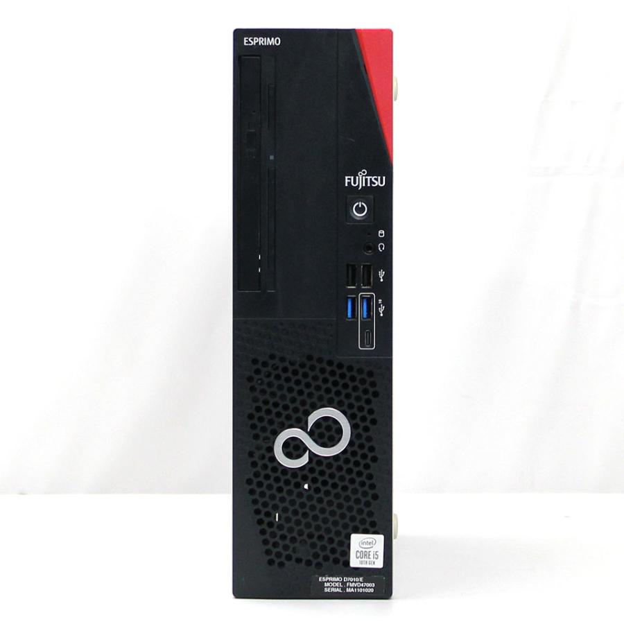 【Microsoft Office付属】 【中古】FUJITSU ESPRIMO D7010/E デスクトップパソコン /Windows11 Pro /Core i5 10500 /メモリ 16GB /M.2 256GB