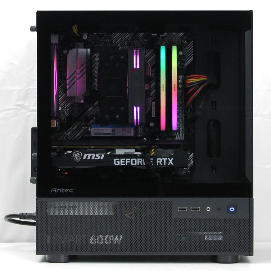 中古】DO-MUオリジナル 魂のPC 光 Antec CX200M RGB Elite RTX3060Ti 