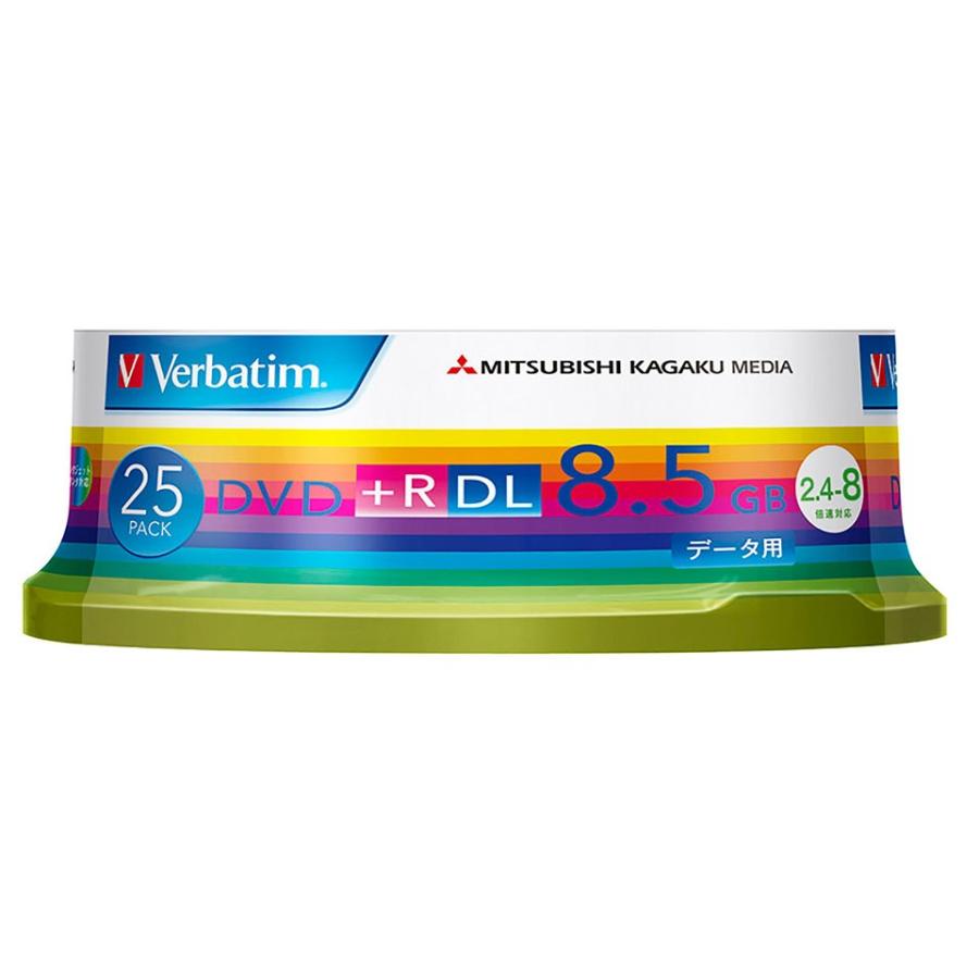Verbatim(バーベイタム) DVD+R DL データ用 8.5GB 2.4-8倍速 「250枚(25枚×10個)」 (DTR85HP25V1 10個セット)｜do-mu｜04