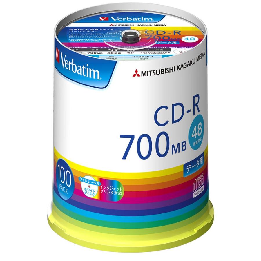 82%OFF!】【82%OFF!】Verbatim(バーベイタム) CD-R データ用 700MB 1-48倍速 「200枚(100枚×2個)」 (SR80FP100V1E 2個セット) データ用メディア DVD-RW 20枚パック 繰り返し録画用 2倍速 4.7GB RiDATA ライデータ CPRM録画120分 ホワイトプリンタブル(ワイド) 20枚スピンドルケース DVD-RW120.20WHT ◆宅