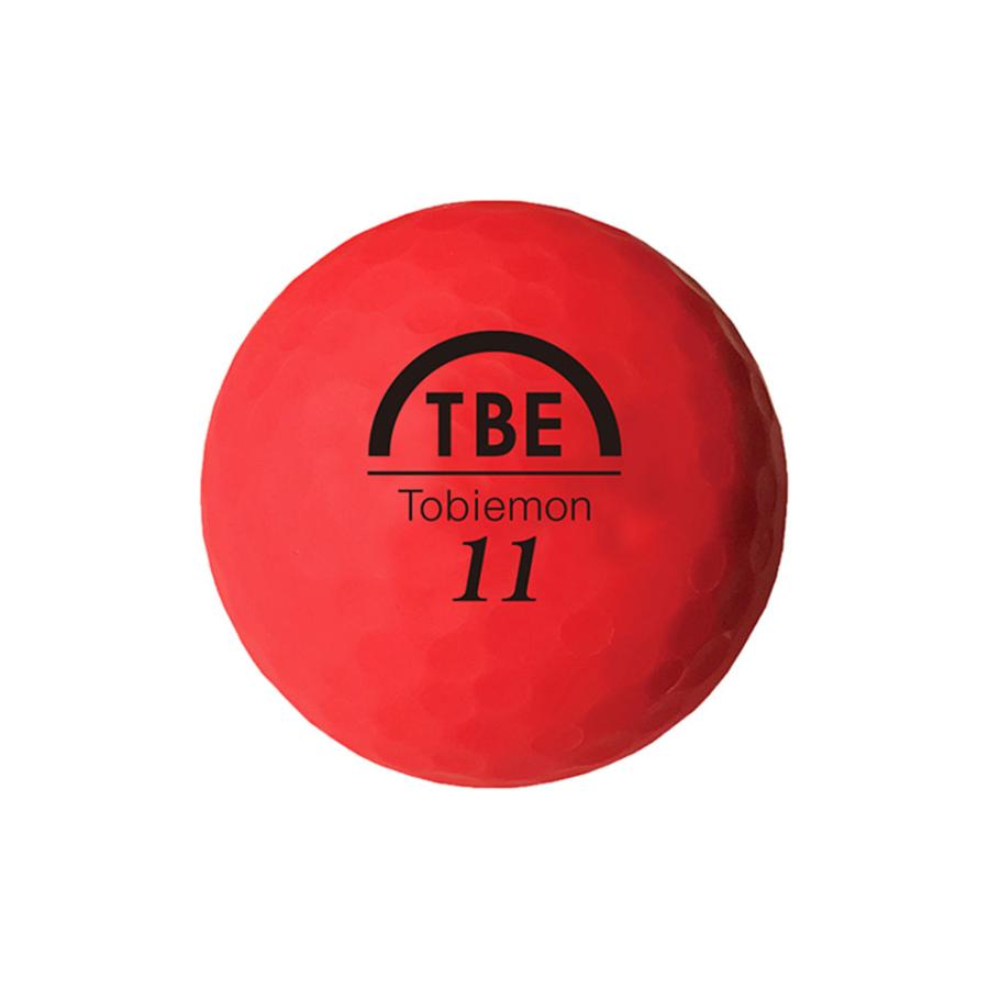 飛衛門 ゴルフボール T3 3ピース蛍光マットカラーボール レッド 12球