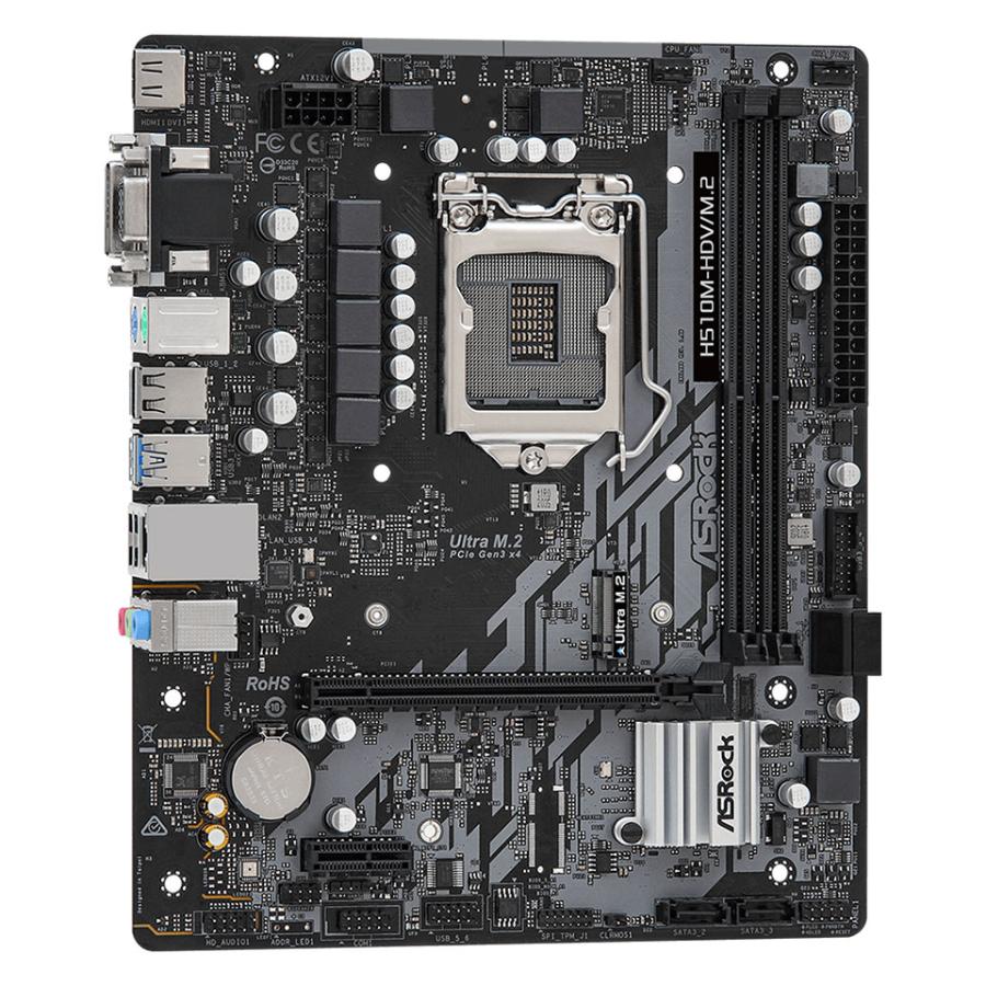 ASRock(アスロック) H510 LGA1200 M-ATX (H510M-HDV/M.2) 【送料 ASRock(アスロック) H510 LGA1200 M-ATX (H510M-HDV/M.2) 【送料
