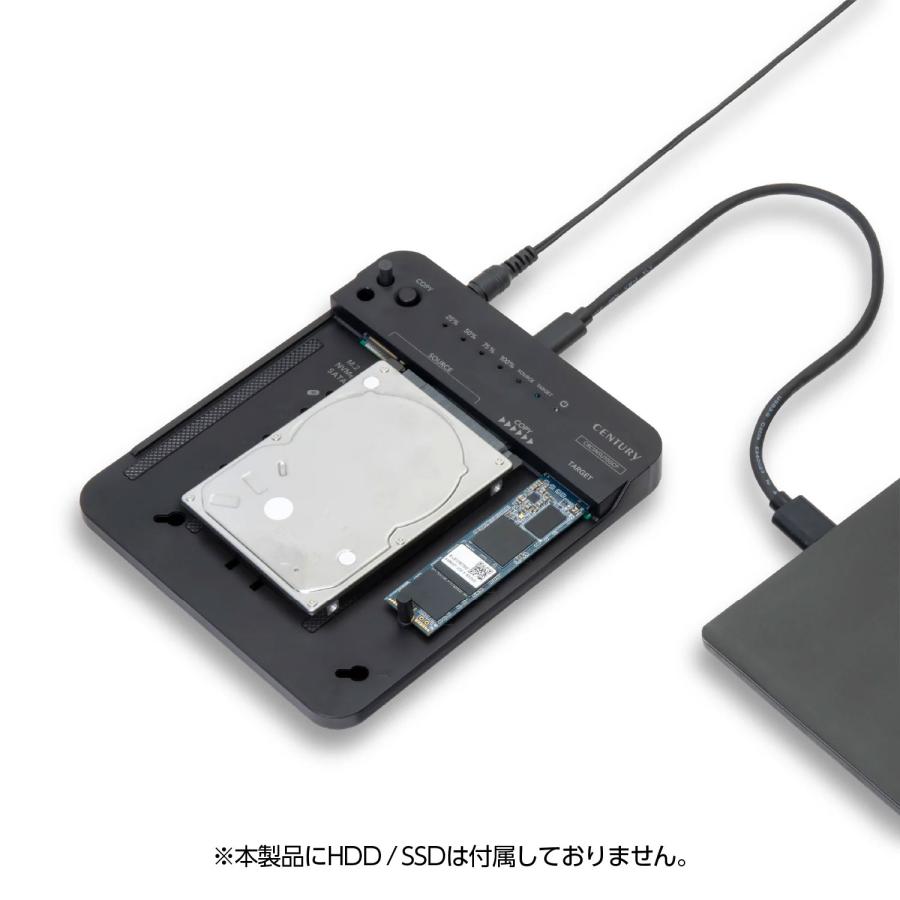 CENTURY (CRCSNSU10GCP) 裸族のどれで〜もステーション＆クローン (M.2 /SATA /変換アダプター /USB3.2 Gen2 )_2