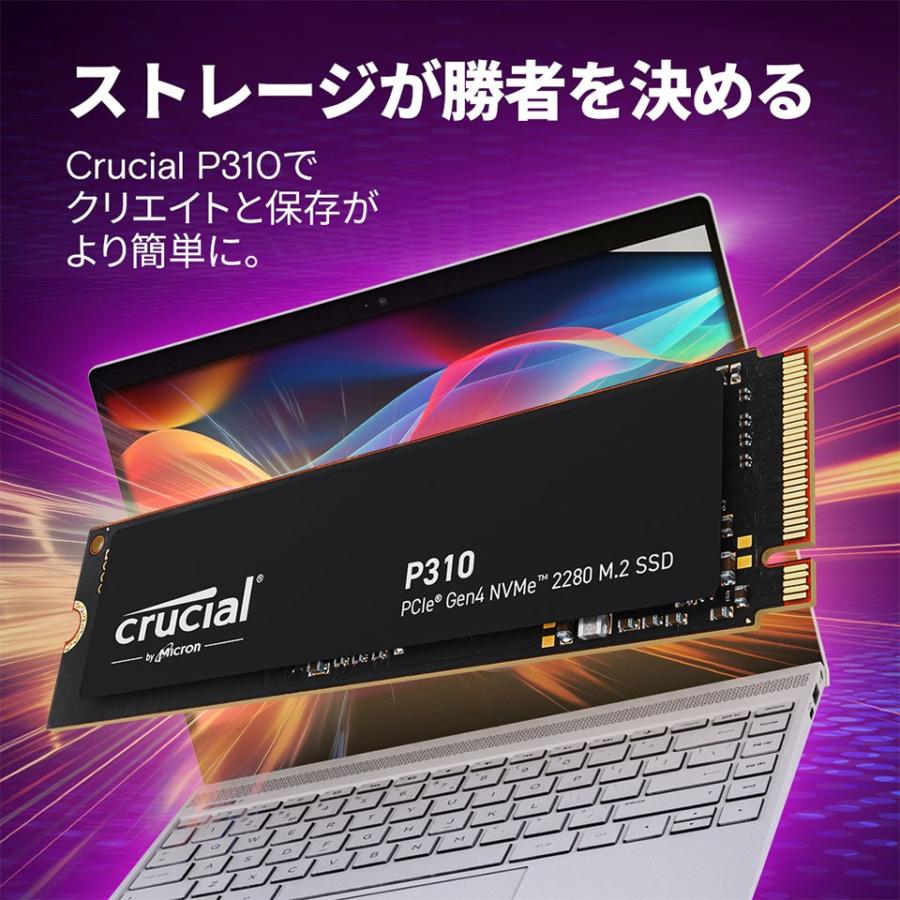 CRUCIAL (CT1000P310SSD8-JP) M.2 SSD NVMe 1TB P310シリーズ (M.2