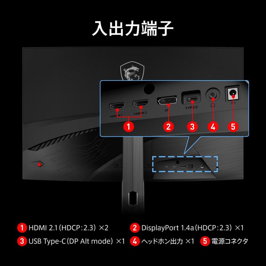 お取り寄せ】MSI (MAG-321CUPDF) 31.5インチ 160Hz 4K UHDゲーミング