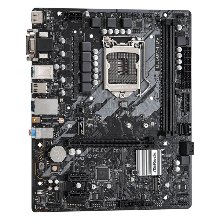 Asrock (B560M-HDV) B560 LGA1200 M-ATX Gen10/11対応マザーボード