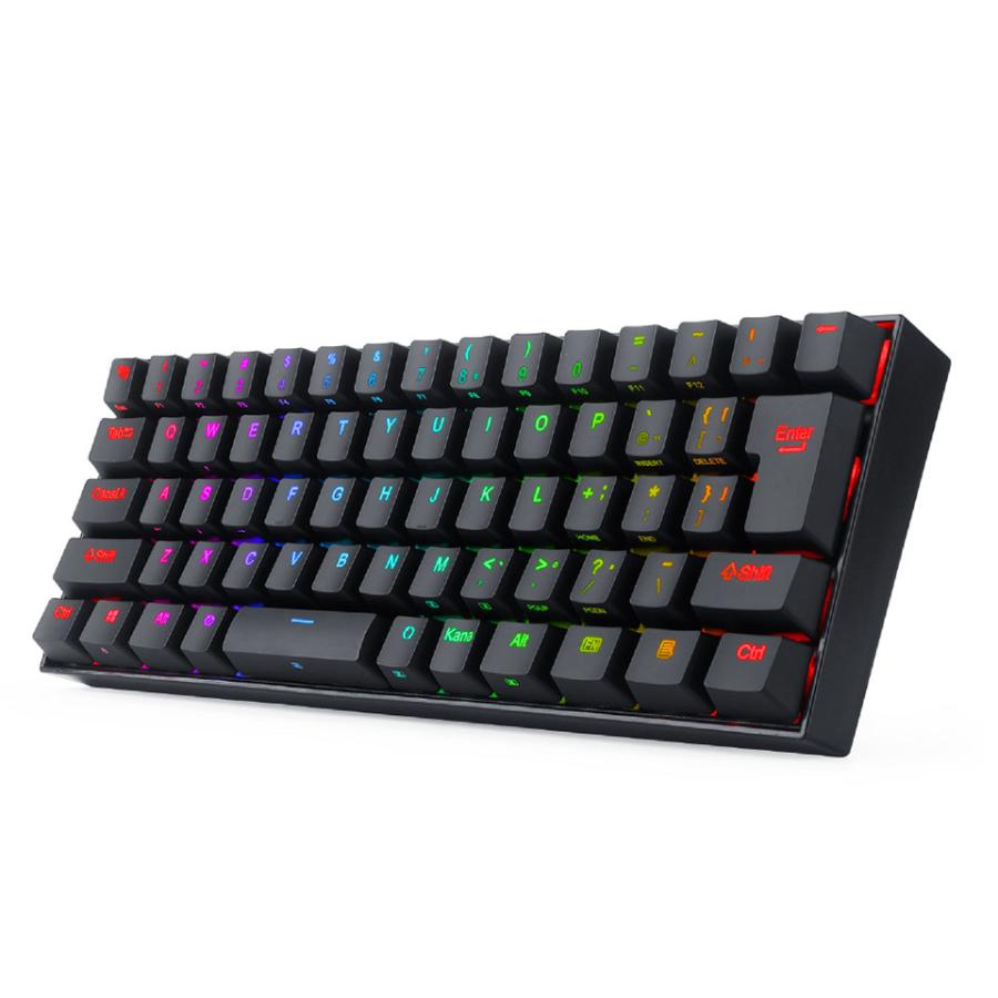 REDRAGON (K630RGB-JPTI) ゲーミングキーボード 日本語 銀軸 66KEY