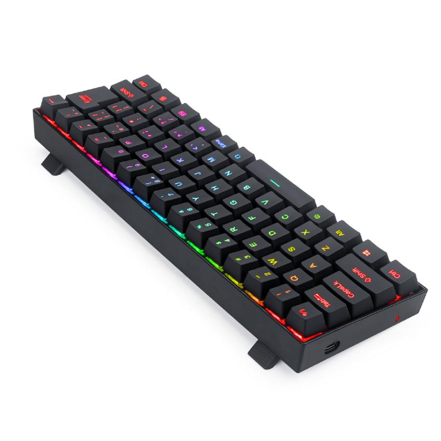 REDRAGON (K630RGB-JPTI) ゲーミングキーボード 日本語 銀軸 66KEY