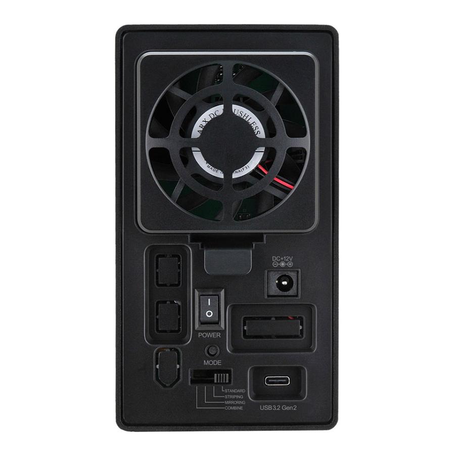新品】CENTURY (CRTS35U32C) 裸族のテラスハウス RAID USB3.2 Gen2