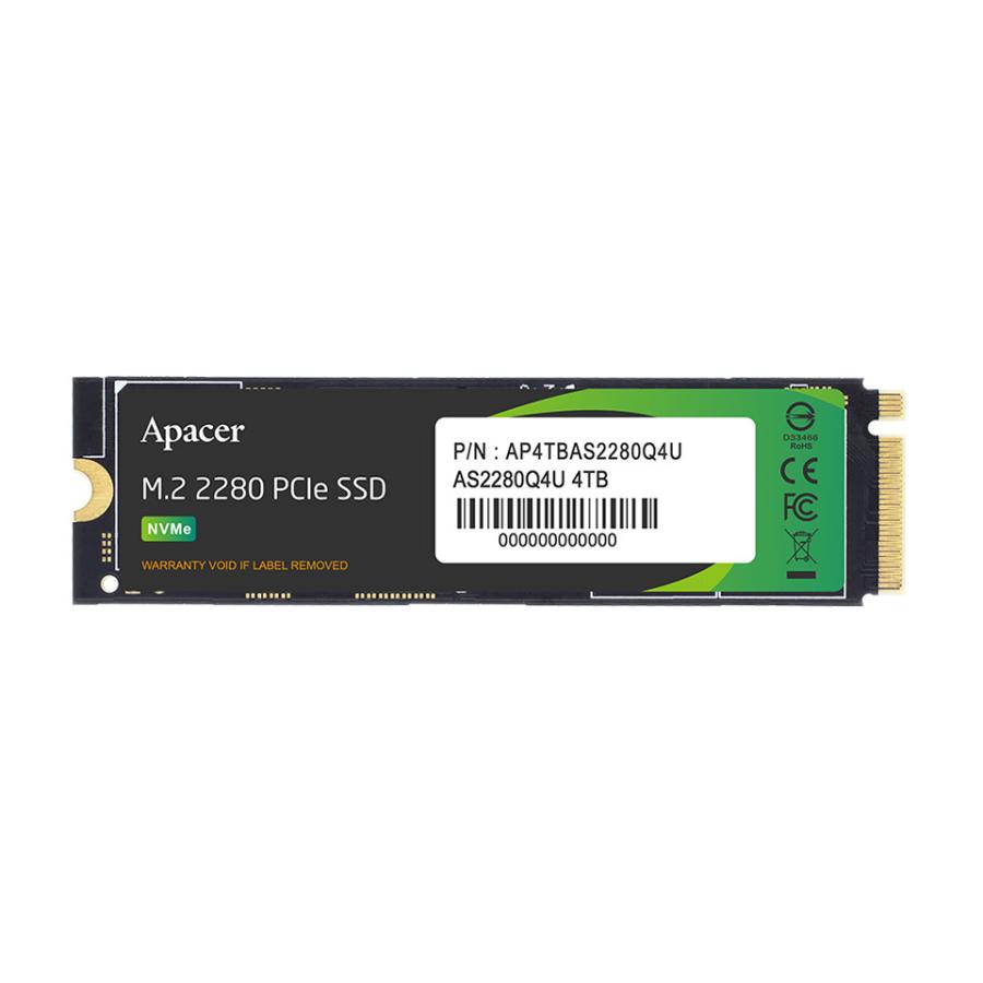 ​【新品未開封】Apacer M.2 NVMe SSD 1TB Gen4 x4 Apacer（アペイサー） 【新品】Apacer [AP1TBAS2280Q4U-1]M.2 SSD NVMe