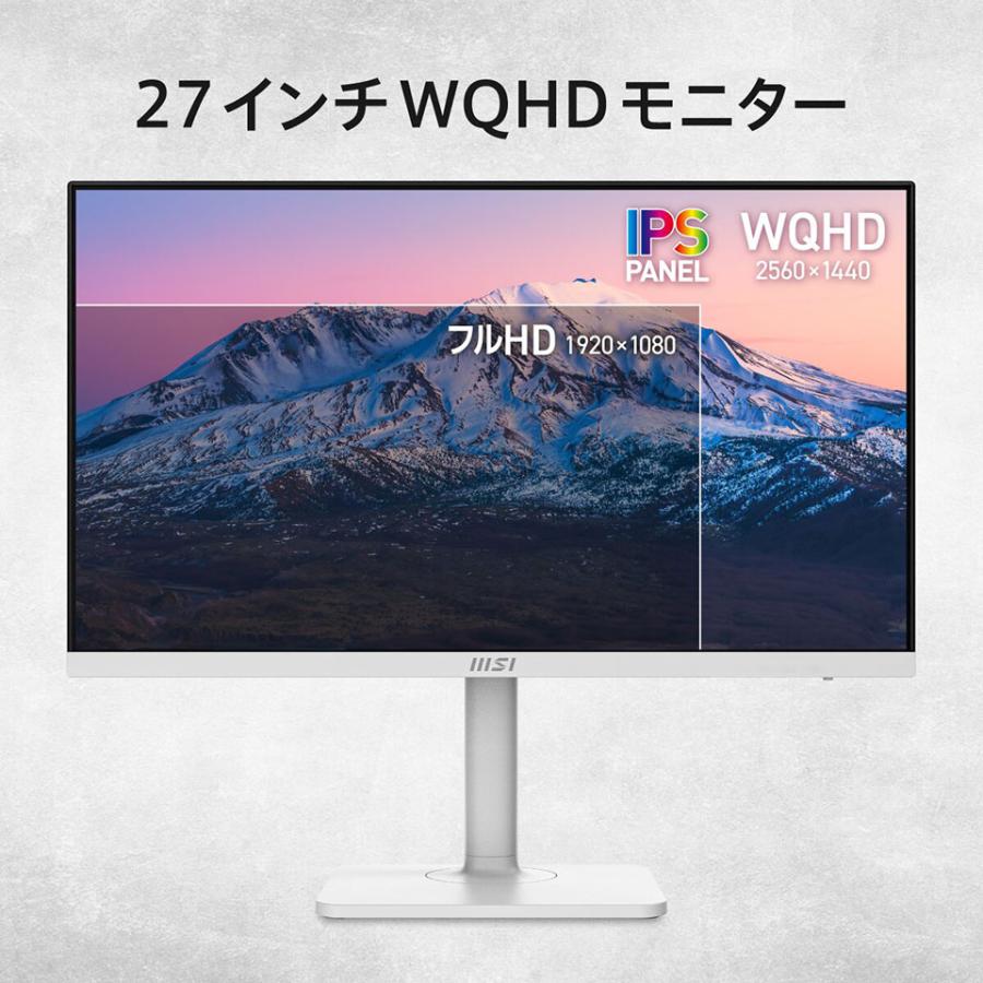 MSI 【お取り寄せ】MSI [PRO-MAX-271QPHW-E14 ]27インチ WQHD IPS