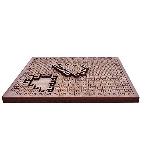 定番の冬ギフト 大人の木製パズル 正方形 ブロックパターンタングラム 頭の体操 幾何学的論理 Iqゲーム パズルゲーム Www We Job Com