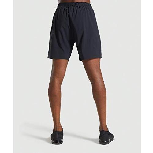 GYMSHARK ジムシャーク ARRIVAL 7 Inch SHORTS Black （海外サイズ） (S, s)｜do-well｜05