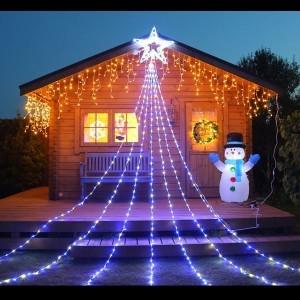 Led イルミネーション 4球 ドレープライト6m ディスプレイ 飾り 照明 ライティング クリスマス スター付 星 庭 ガーデン 家 白 青 電球色 Cr Ld6 Ld6 ドアのそと 通販 Yahoo ショッピング