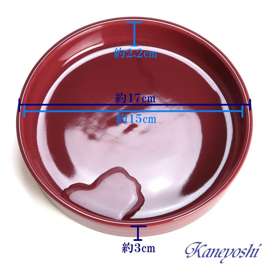 植木鉢用受皿 おしゃれ 安い 陶器 サイズ 17cm KN1172 5.5号 ワインレッド 室内 屋外 赤 色 |  | 01