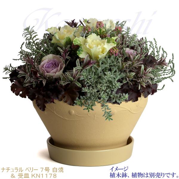 植木鉢用受皿 おしゃれ 安い 陶器 サイズ 17cm KN1178 5.5号 ベージュ 室内 屋外 白 色 |  | 04