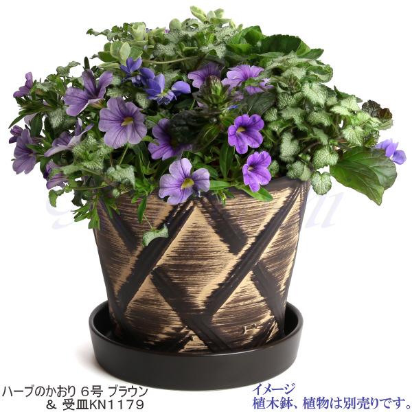 植木鉢用受皿 おしゃれ 安い 陶器 サイズ 17cm KN1179 5.5号 ブラウン 室内 屋外 茶 色 |  | 04