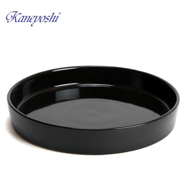植木鉢用受皿 おしゃれ 安い 陶器 サイズ 23cm KN1221 7.5号 ブラック 室内 屋外 黒 色 |  | 02