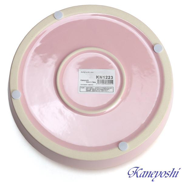 植木鉢用受皿 おしゃれ 安い 陶器 サイズ 23cm KN1223 7.5号 さくらピンク 室内 屋外 桃 色 |  | 03