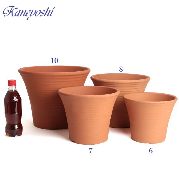 植木鉢 おしゃれ 安い 陶器 サイズ 20cm DLローズ 6号 赤焼 室内 屋外 レンガ 色 |  | 20