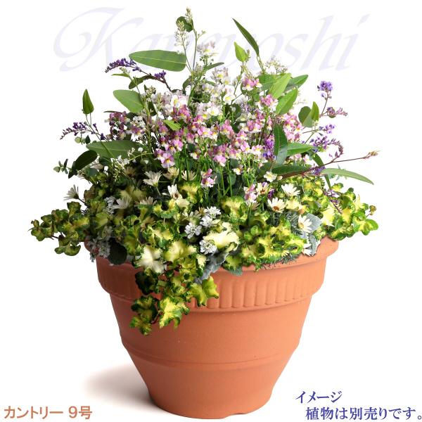 植木鉢 おしゃれ 安い 陶器 サイズ 28cm カントリー 9号 赤焼 室内 屋外 レンガ 色 |  | 08