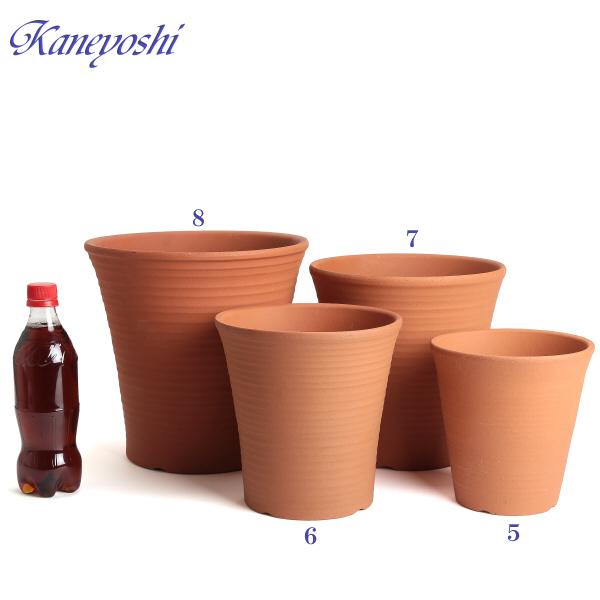 植木鉢 おしゃれ 安い 陶器 サイズ 22cm オーキッド 7号 赤焼 室内 屋外 レンガ 色 |  | 17