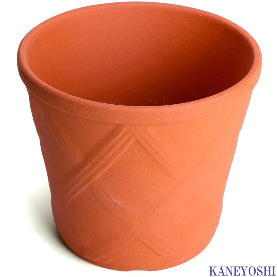 植木鉢 おしゃれ 安い 陶器 サイズ 15cm ハーブのかおり 5号 赤焼 室内 屋外 レンガ 色 |  | 02