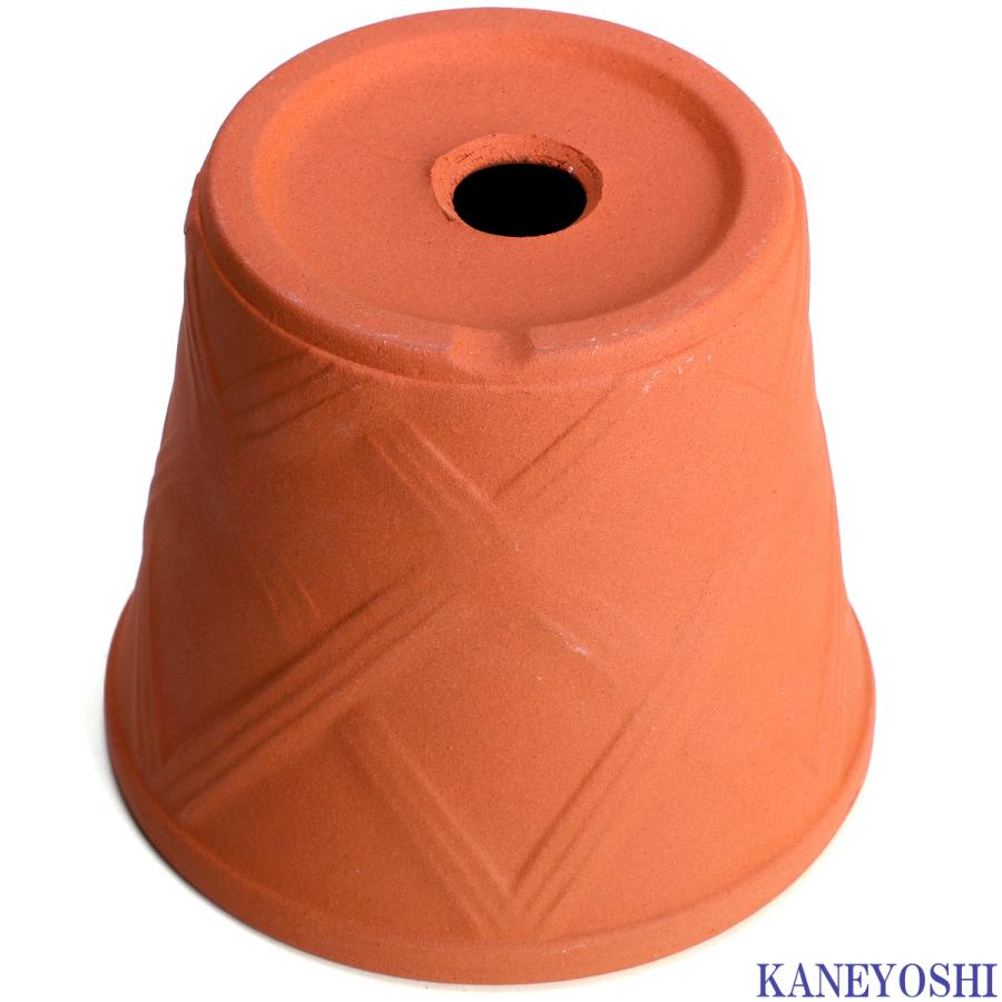 植木鉢 おしゃれ 安い 陶器 サイズ 15cm ハーブのかおり 5号 赤焼 室内 屋外 レンガ 色 |  | 04